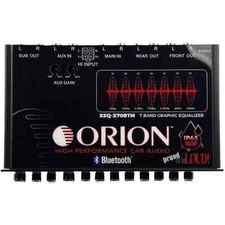 ORION XEQ-X70BTM 7-BAND GRAPHIC EQUALIZER HALF-DIN BLUETOOTH CAR EQ IPX5 MARINE