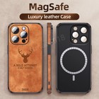 Magnet Magsafe Leder für iPhone 14 15 16 Pro Max HandyHülle  Schutz Case Bumper
