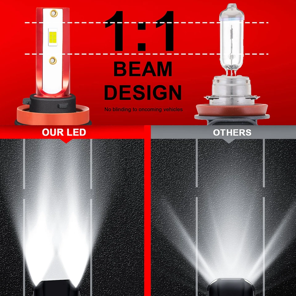 Combo faros LED haz alto/bajo + luz antiniebla para Chevrolet Monte Carlo 2006-2007 Foto 3 de 4