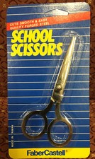 Vintage Faber Castell School Scissors Black