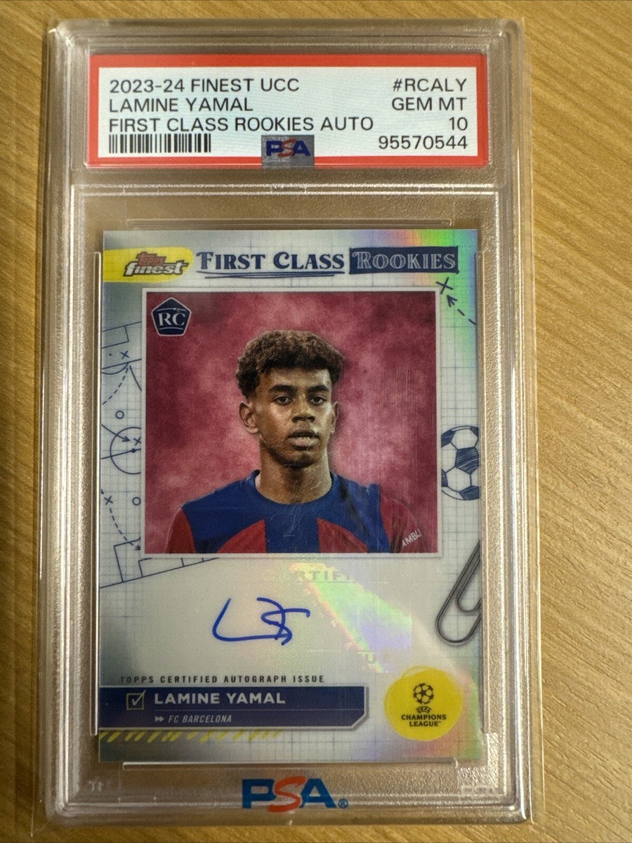 ヤマル 直筆サイン 2024 Topps Finest バルセロナ 2023-24 Topps Finest UCC Lamine Yamal First Class Rookie