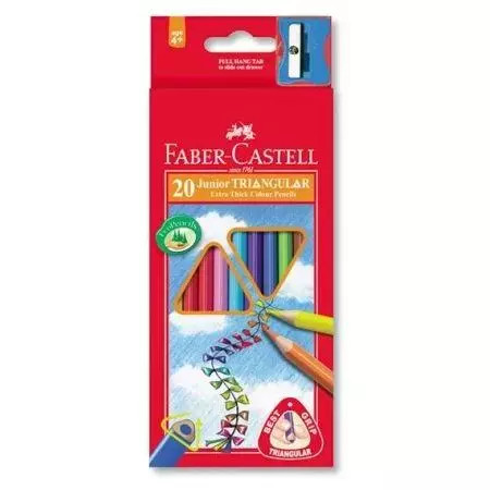8991761345023 Kredki Jumbo trjktne 20 kol temp FABER CASTELL Faber Castell 4790₽