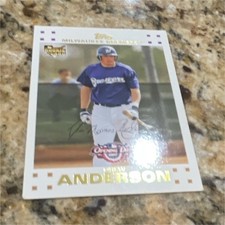 Topps Drew Anderson Milwaukee Brewers Opening Day Rookie #183 MLB Baseball Card. rookie card picture