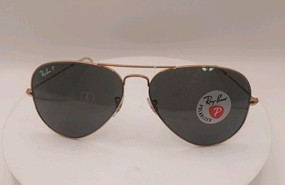 Ray-Ban Sunglasses RB3025 AVIATOR LARGE METAL Legend Gold Frame Polarized 58 mm