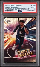 Marketplace image: 2024 Topps Chrome Test Drive #TD8 Jamal Murray Test Drive-Superfractor 1/1 PSA 9