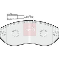 Peugeot Boxer 2005 BremsbeläGe Vorne (R90) PAD1567