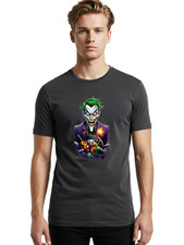 Camiseta gráfica Joker-12 para hombre, 100 % algodón, ropa informal de verano