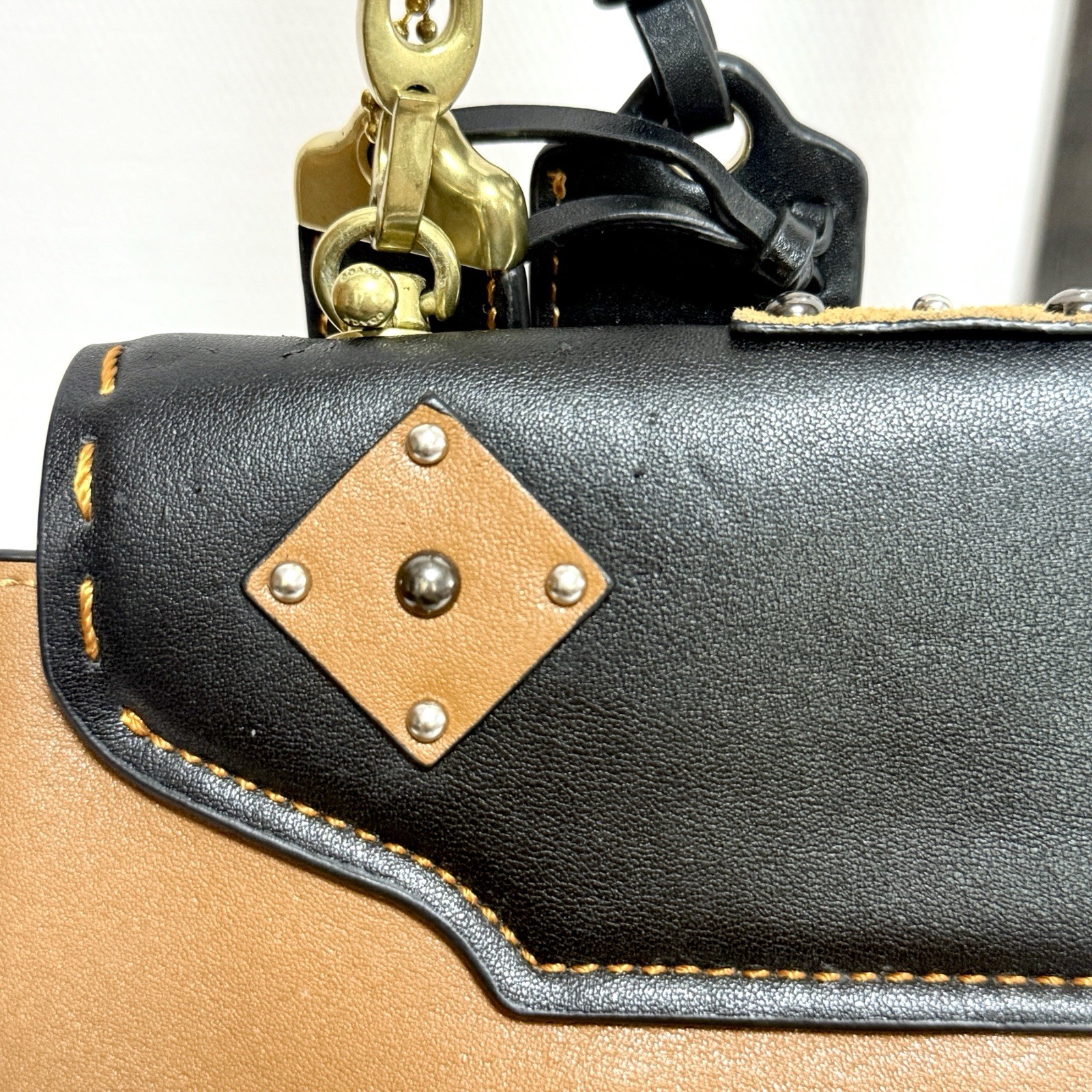 Rare Coach Swagger Embellished Patchwork Prairie … - image 11
