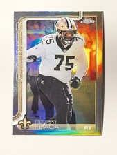 TOPPS Chrome 2025 Refractor #219 Taliese Fuaga New Orleans Saints NFL Card