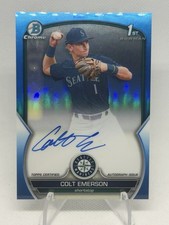 2023 bowman draft 1st true blue auto colt emerson /150 Seattle Mariners