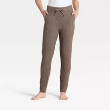 Women's Cashfeel Cable Knit Jogger Pants - Auden