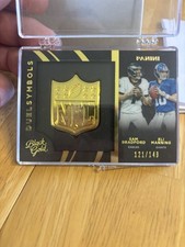 SAM BRADFORD & ELI MANNING DUEL SYMBOLS / 149 / Black Gold / Panini / Giants