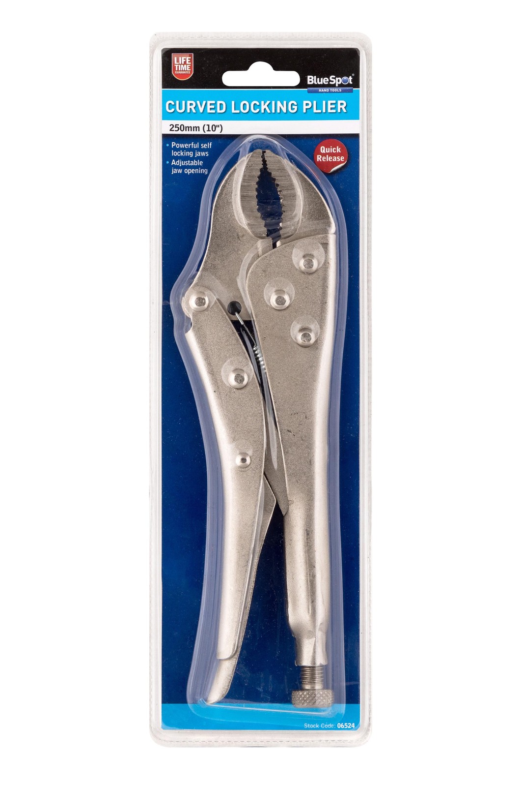 BlueSpot 250mm 10in Curved Locking Plier Grip - Image 6