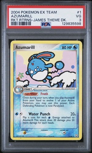 Azumarill graded PSA 3 for sale on eBay