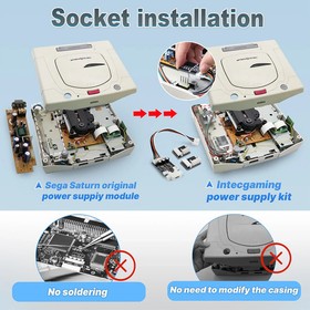 SEGA Saturn Type C Power Supply Kit - All Models - Universal - No Soldering