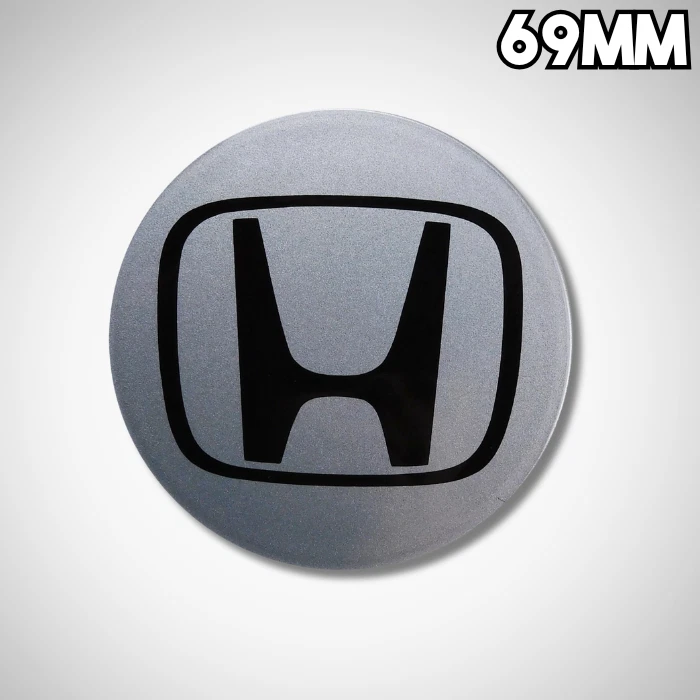 Juego de 4 tapacubos centrales para llantas OEM logotipo Honda 1999-2015 Civic plateado 2 3/4" Foto 2 de 4