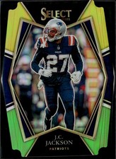 2021 Panini Select - Premier Level J.C. Jackson #124 Green & Yellow Prizm (RC)