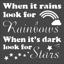 Star and Rainbow DIY Crafts Stencil for Creative Projects - StencilAir