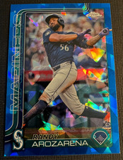 RANDY AROZARENA 2025 TOPPS CHROME SAPPHIRE MARINERS #164