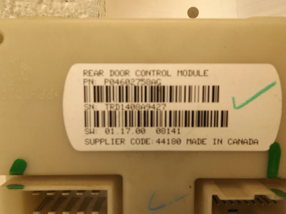 2008-2016 Dodge Grand Caravan Sliding Door Control Module P04602758AG - Image 3 of 3
