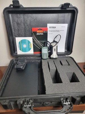 Extech SL355 Noise Dosimeter Sound Level Meter + REED Calibrator + Pelican Case