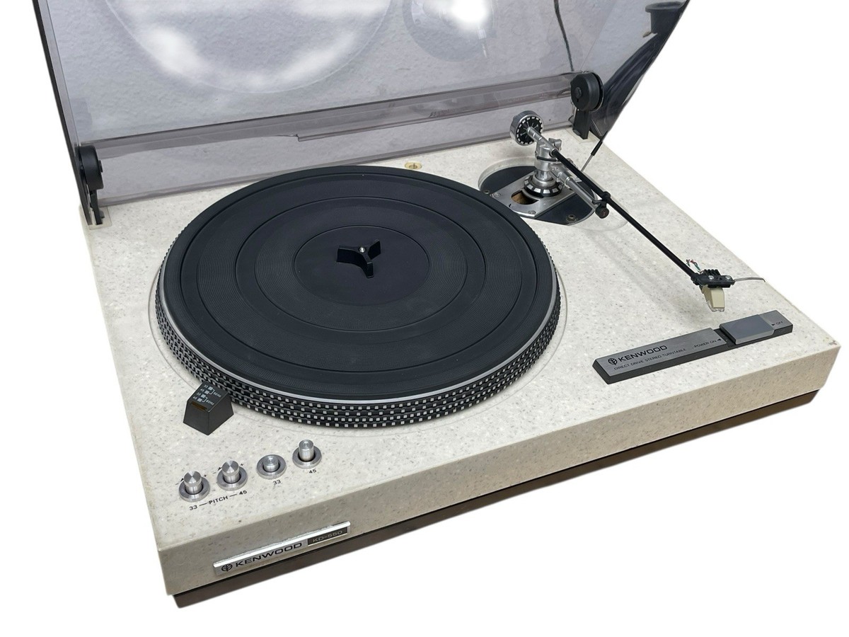 Kenwood KD-550 Direct Drive Turntable w/Infinity BlackWidow