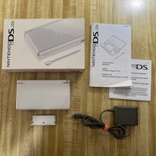 Nintendo DS Lite Polar White In BOX Handheld Console US Model w Charger