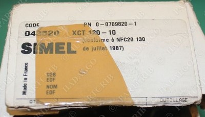 Simel, 0-0709820-1, XCT 120-10, Cable Lug Crimp Copper Tubular Terminal NEW