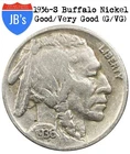 1936-S Buffalo Nickel 5c - Good/Very Good (G/VG)
