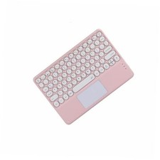 Wireless Bluetooth Keyboard,10 inch Portable Rechargeable Keyboard with pink