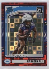 2024 Panini Donruss Rated Rookie Optic Preview Red Pandora Prizm Rasheen Ali 5u3