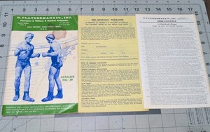 Vintage N. FLAYDERMAN Catalog #89 with order form + insert Antiques #MILITARY