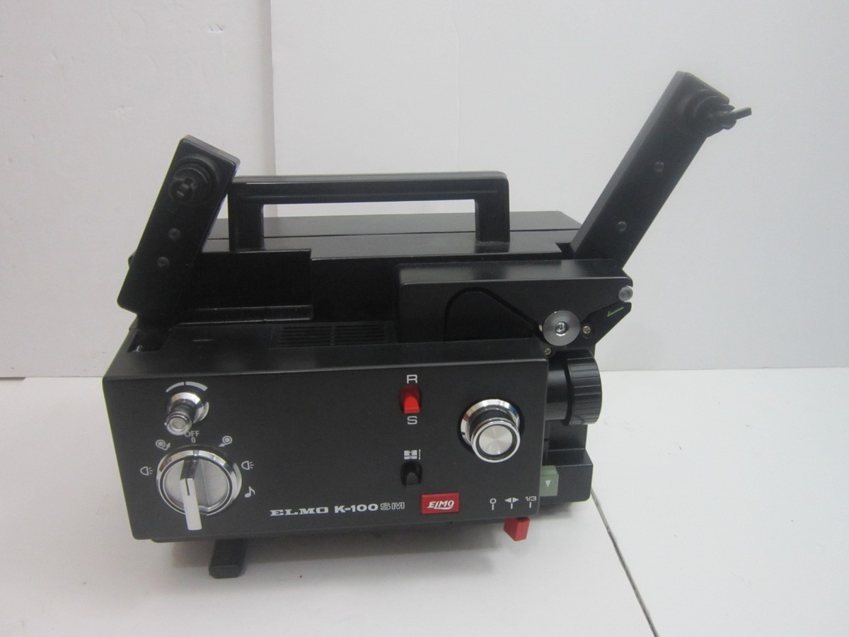Vintage Elmo K-100SM Dual 8 mm Film Adjustable Speed Projector