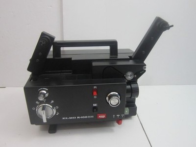 【8ミリ映写機】エルモ ELMO K-100SM Vintage Elmo K-100SM Dual 8 mm Film Adjustable Speed Projector