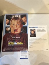 MACAULAY CULKIN SIGNED AUTOGRAPH 11x17 HOME ALONE MOVIE POSTER ACOA FULL LETTER 