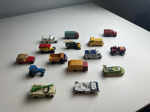 Vintage 1970s-80s Matchbox/Lesney Lot Of 15 Vehicles