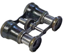 Chevalier Opticien Paris Small focusing Opera Glasses, with faded Green covering
