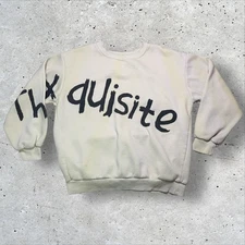 Vintage CP Company The Exquisite Spellout Graphic Crewneck Sweatshirt Distressed