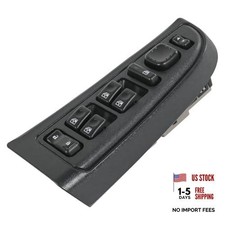 Front Driver Side Master Power Window Switch and Door Lock  Black Bezel