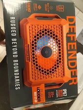 ECOXGEAR Defender Outdoor Rugged Speaker — IP67, 25-Hour Battery, EcoCast Orange
