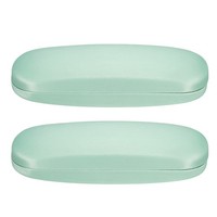 2 StüCk Brillenetui Aus Pu-Leder, GrüN