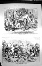 Autumn Campiagn Canteen Soldiers Pioneers War 1872 Original Antique Print