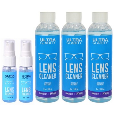 Ultra Clarity Lens Cleaner 1oz Spray & 6oz Refill  (5, 10, 15, 20, 25, &30 Pack)