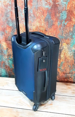 NWT TUMI International Expandable 4 Wheel Carry-on in Navy/Black $775. - Picture 5 of 9