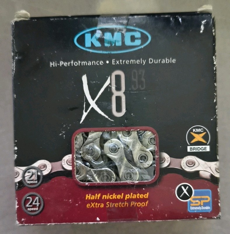 KMC 8-Speed Chain X8 Silver 116-Link