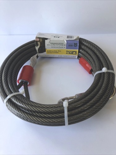 Cable de amarre para perros de hasta 200 libras, 20 pies, cable de calidad - extra fuerte, NUEVO - Imagen 3 de 5