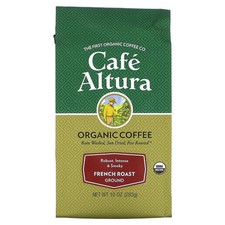 Organic Coffee, French Roast, Ground, 10 oz 283 g