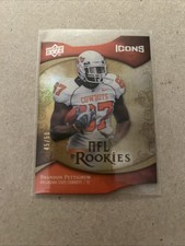 🛑2009 Upper Deck Icons NFL Rookies Die-Cut 45/50 Brandon Pettigrew #122 SP