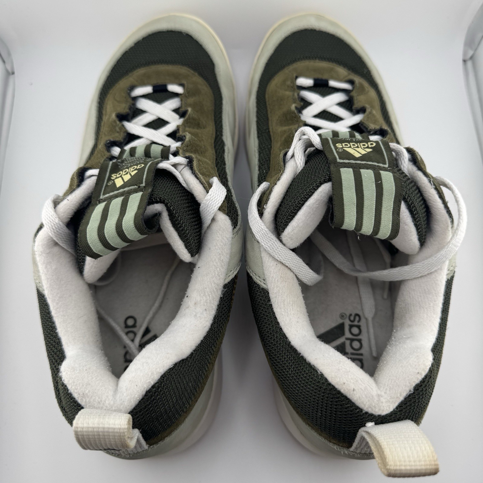 Vintage 1998 Adidas skate sneakers 075989 US11.5 KHAKI ADI2000 ADIMATIC CAMPUS image 7