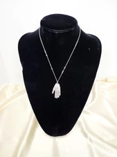 Bracelets Of Life Silver Tone Palmistry Pendant Necklace - 18" w 2.5" Extension 